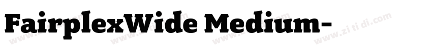 FairplexWide Medium字体转换
